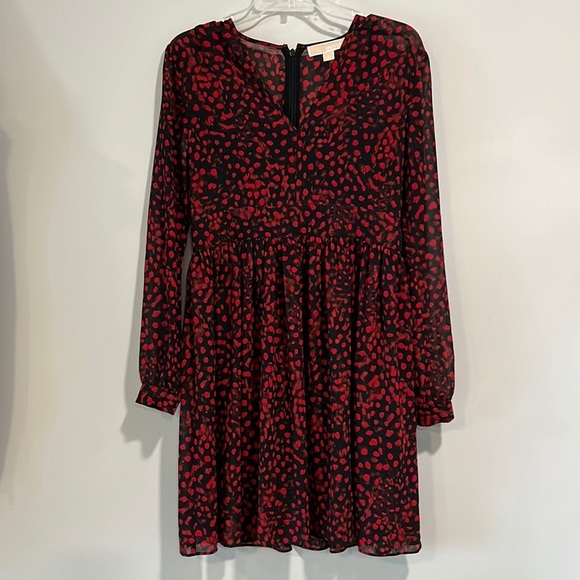 MICHAEL Michael Kors Dresses & Skirts - Michael Kors - 6, red/black animal print dress